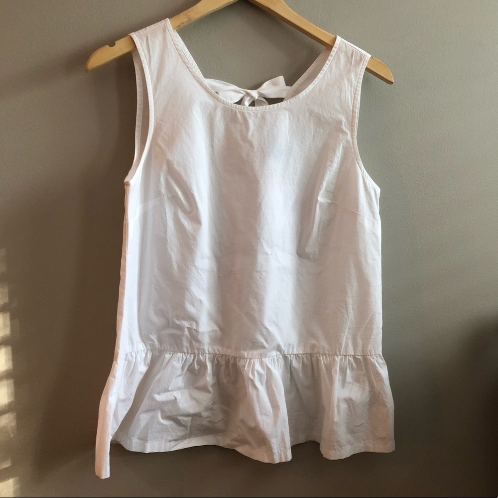 🎀JCREW🎀Bow Back Peplum Top